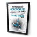 Ver imagem 1 de Quadro Cristiano Ronaldo Narração Histórica Gol de Bicicleta