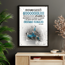 Ver imagem 4 de Quadro Cristiano Ronaldo Narração Histórica Gol de Bicicleta