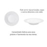 Jogo Jantar 6 Pçs Prato Fundo Branco Melamina 25cm 2009b - 2