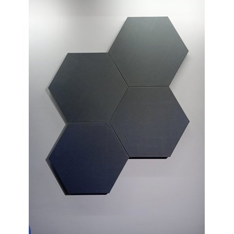 Painel Acústico Hexagonal Bl Acoustic 2101 - 54x47cm - 1127 Laranja Colonial - Lady - 25mm