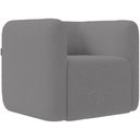 Ver imagem 2 de Poltrona Decorativa para Sala de Estar Fixa Living Peônia K01 Bouclê Cinza