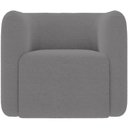 Ver imagem 5 de Poltrona Decorativa para Sala de Estar Fixa Living Peônia K01 Bouclê Cinza
