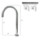 Ver imagem 5 de Torneira Pratica Clean Lavatório Alta Metal Luxo 1/4v