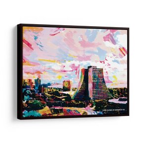 Quadro Porto Alegre Poa 122x92cm Moldura Preta