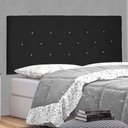Ver imagem 2 de Cabeceira Painel Casal 1,40m Tânia Suede Preto - Pallazio