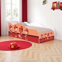 Ver imagem 1 de Cama Solteiro Infantil Tropa Bombeiros MDF Branco com Colchão Casah