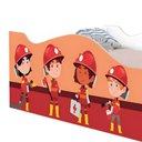 Ver imagem 4 de Cama Solteiro Infantil Tropa Bombeiros MDF Branco com Colchão Casah