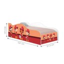 Ver imagem 5 de Cama Solteiro Infantil Tropa Bombeiros MDF Branco com Colchão Casah