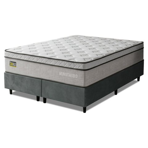 Cama Box Colchão Queen Ortopédico D33 158x198x72cm Minotauro Hellen - Suporta até 120 kg por