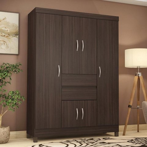 Guarda Roupa Casal Ecom Ii 6 Portas + 2 Gavetas - Demóbile:café Touch