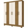 Guarda-Roupa Roupeiro Casal Briz 6 Portas B73 - Nature Off-White - 1