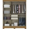 Guarda-Roupa Roupeiro Casal Briz 6 Portas B73 - Nature Off-White - 2