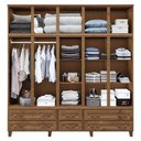Ver imagem 2 de Guarda-roupa Roupeiro Casal Berlin 5 Portas Madeira Cavazotto - Imbuia