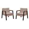 Conjunto de 2 Poltronas Fortaleza Gdecor - Tecido Cappucino - 1