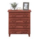 Ver imagem 1 de Cômoda 4 Gavetas Madeira Maciça Pinus - Mogno