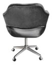 Ver imagem 3 de Cadeira Para Escritório E Home Office Zara Base Giratória - Suede Cinza Grafite