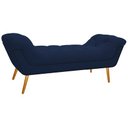 Ver imagem 4 de Kit Cabeceira 160 cm Suede + Calçadeira Madrid Azul Marinho