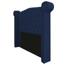 Ver imagem 3 de Kit Cabeceira 160 cm Suede + Calçadeira Madrid Azul Marinho