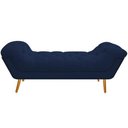 Ver imagem 5 de Kit Cabeceira 160 cm Suede + Calçadeira Madrid Azul Marinho