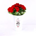 Ver imagem 2 de Arranjo de Rosas Vermelhas For You Branco