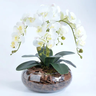 Arranjo Centro de Mesa de Orquídea Branca 3d - 2