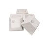 Kit de 5 mini Vaso Planta Suculenta Trapezio Decorativo em Concreto Branco - HD - 4