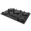 Ver imagem 5 de Cooktop 5 Bocas Tripla Chama Vidro Preto - Fogatti