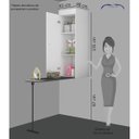 Ver imagem 4 de Armário Multiuso com Tábua de Passar 1 Porta Mimo Albatroz Móveis