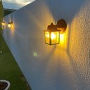 Ver mais imagens de 13 Luminária Arandela Jardim Varanda Externa Marrom Alz18