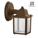 Ver imagem 1 de 13 Luminária Arandela Jardim Varanda Externa Marrom Alz18