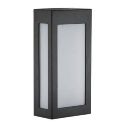 10 Arandela Externa Retangular Preta Varanda Jardim Alz69 - 2