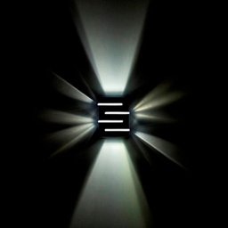 10 Arandela Branca EXterna 4 Aletas 2 Fachos Abertos ALZ38 - 5