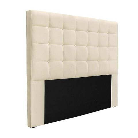 Cabeceira Cama Box Queen 160 Cm Verona Linho Pérola S04 - D'Rossi