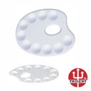 Ver imagem 1 de Paleta Pintura Godê Godet Bandeja Oval 23x17 12421 Trident