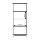 Ver imagem 4 de Cristaleira de Madeira Maciça 2 Portas de Vidro Bella Slim Carvalho Fosco