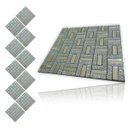 Ver imagem 1 de Pastilha de Vidro Adesiva Kit 10 Uni Parede Cozinha Sala Banheiro Decorativa Moderna Requintado Refo