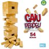 Kit Jogo Caiu Perdeu Torre de Madeira + Jogo de Cartas Uno Clássico - 8