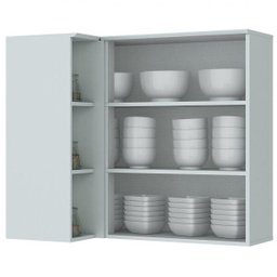 Armário Aéreo de Canto Reto com 1 Porta Americana Henn - 2