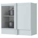 Ver imagem 2 de Balcão de Cozinha Canto Reto 1 Porta MDF Americana Henn Modular com Rodapé
