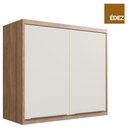 Ver imagem 1 de Aéreo Cozinha Modular 100% MDF Édez Uno, 2 Portas, Off White e Louro Freijó