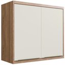 Ver imagem 2 de Aéreo Cozinha Modular 100% MDF Édez Uno, 2 Portas, Off White e Louro Freijó