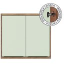Ver imagem 4 de Aéreo Cozinha Modular 100% MDF Édez Uno, 2 Portas, Off White e Louro Freijó