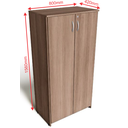 Ver imagem 2 de ARMÁRIO ALTO FECHADO DUAS PORTAS PARA ESCRITÓRIO EM MDF