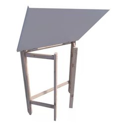 Mesa Dobrável Escritório Notebook Desing Contemporaneo Technox Marron - 4