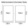 Cortina Blackout 2,00 Lar x 1,70 Alt. Cor - Palha - 2