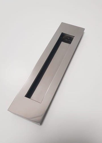 Puxador Concha De Embutir Para Portas Em Inox Polido 42cm - 5