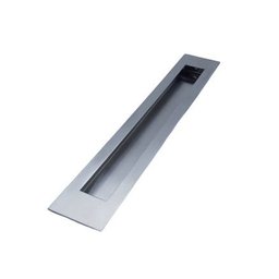 Puxador Concha De Embutir Para Portas Em Inox Escovado 22cm - 1