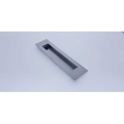 Puxador Concha De Embutir Para Portas Em Inox Escovado 22cm - 2