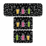 Kit de 3 Tapetes para Cozinha Drinks Antiderrapante - 1