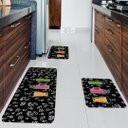 Ver imagem 2 de Kit de 3 Tapetes para Cozinha Drinks Antiderrapante